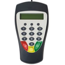 Hypercom S9-PCI Terminal PIN Pad, model 010340-010R. This unit is FOR PARTS ONLY