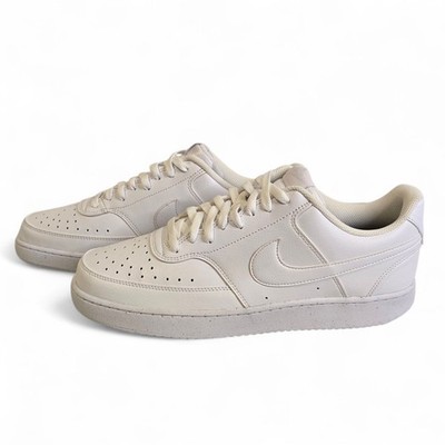 New Nike Court Vision Next Nature Men's 12 Low Triple White DH2987-100, No Box