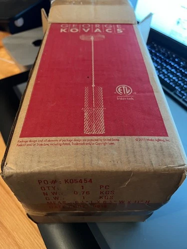 George Kovacs P9451-2 Chrome 1-Light Mini Pendant Modern Chrome Larry Open Box - Picture 7 of 7