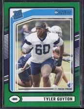 2024 Donruss #400 Tyler Guyton Press Proof Green