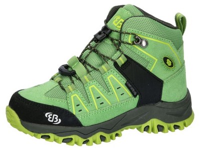 Jungen Mount Pinos High Kids Trekkingsstiefel, Grün/Schwarz/Lemon, 33 EU