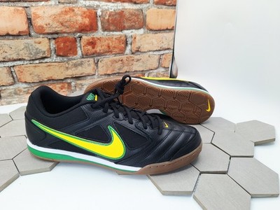 Nike Lunar Gato II IC Brasil World Cup Black Cyber Green Shoes Men's Sz 11.5