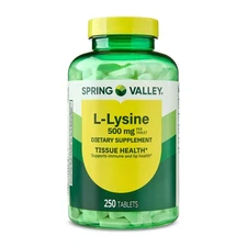 Spring Valley L-Lysine 500MG Dietary Supplement - 250 Count