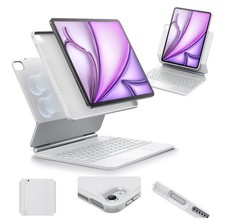 ESR iPad Air 13 Inch Magnetic Case Keyboard M4/M3/M2 Rebound Series WHITE