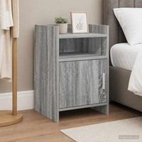 Nachttische Grau Sonoma 40 X 36 X 60 Cm Holzwerkstoff
