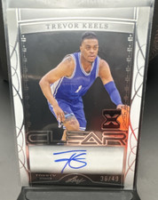 Leaf 2022-23 Trinity Clear Auto Trevor Keels #CA-TK1 Rookie Auto Silver /49