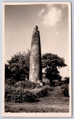 Antique Ireland Postcard SWORDS Round Tower County Dublin RPPC