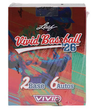 2026 Leaf Vivid Baseball Hobby Box 8 Cards Per Box - Factory Sealed