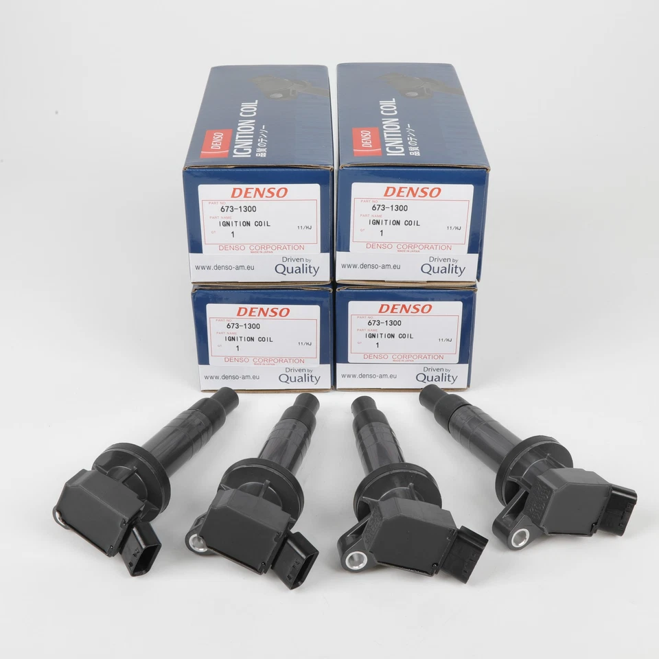 New OEM 90919-02239 Denso Ignition Coil 4PcsSet 1.8L Toyota Corolla Celica Matri - Image 3 of 4