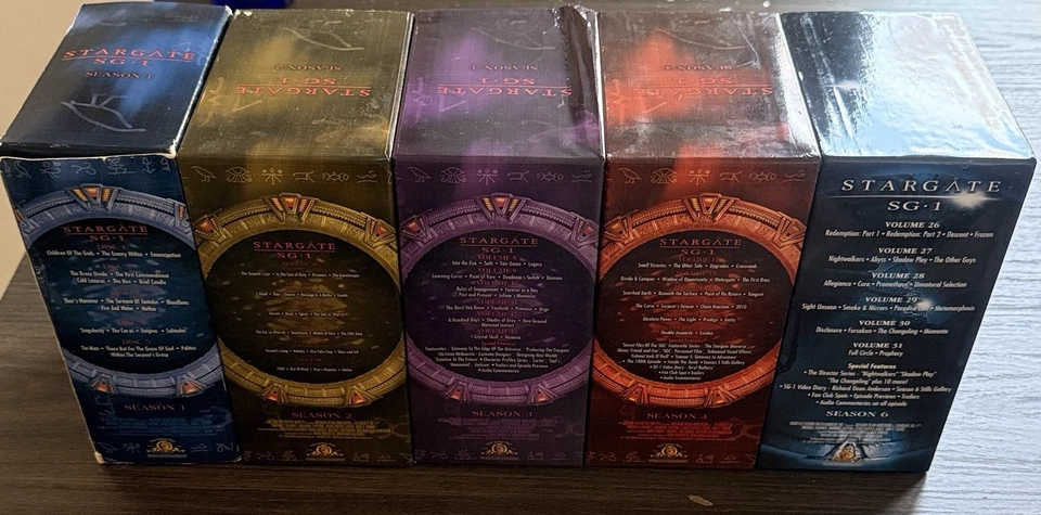 Stargate SG-1 Seasons 1–4 & 6 DVD Lot • Original MGM Gate Boxes • Complete - Image 2 of 3