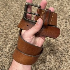 2014 Banana Republic Brown Italian leather Belt Made in USA Sz 42 Patina Luxury
