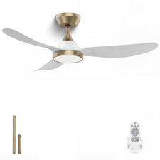 42" Ceiling Fan with Light Remote Control, Quiet Reversible DC Motor, 3CCT Di...