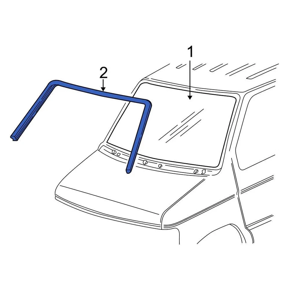 For Ford E-350 Super Duty 1999-2025 Ford 5C2Z1503144AA Front Windshield Molding Foto 2 de 3