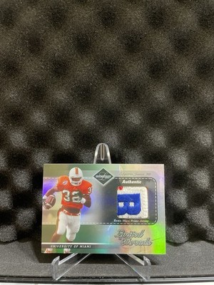 2003 Leaf Limited Threads Big East Patch #LT-39 Edgerrin James /25 **READ**