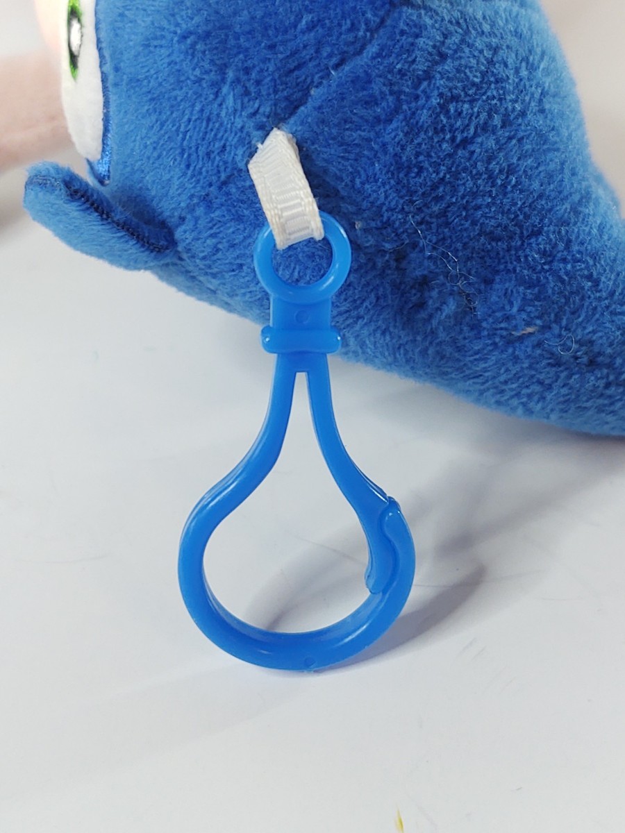 Peluche Sonic 8 Pouces Avec Clip Porte-clés/sac à Monnaie, Neuf, Accessoire Innovations