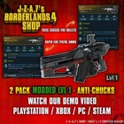 Borderlands 4✨ MODDED LEVEL 1 ONE 2-PACK ANTI-CHUCK AR SHOOTS BL4 ✅PC-PS-XBOX✨