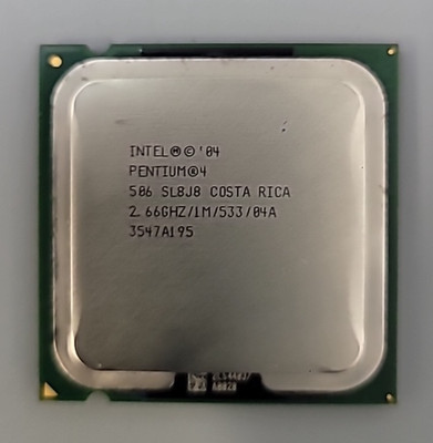 INTEL PENTIUM 4 PROCESSOR* SL8J8* CPU 506@2.66GHz/ 533MHz 1MB- LG Socket 775