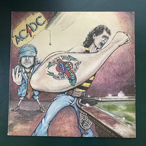 ACDC Dirty Deeds Done Dirt Cheap 1st pressing 1976 Albert production  Blue Roo