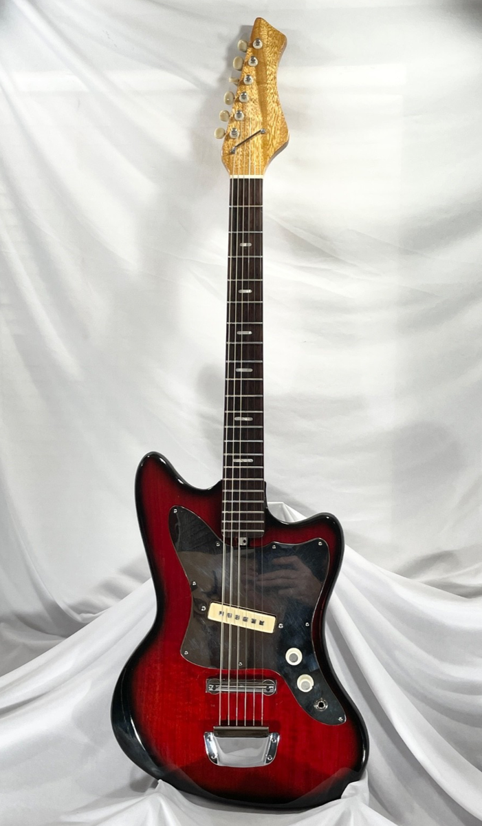 RARE Vintage 1966 Kawai Bobcat, Zim-Gar 1P, Guitar, Cherry