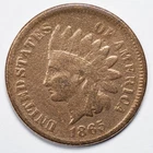 1865 Indian Head Cent Cleaned