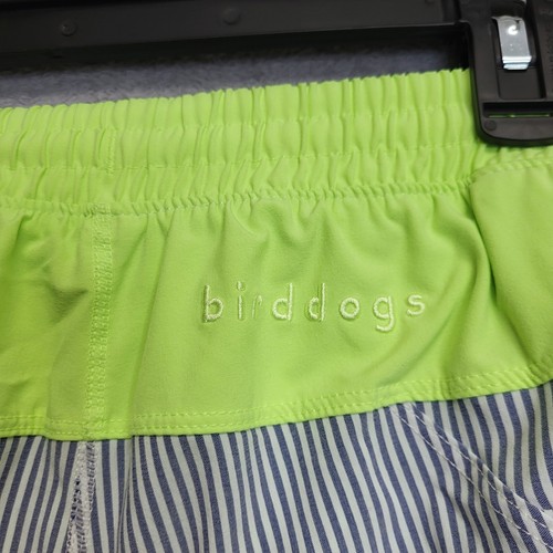 Bird Dogs Shorts Mens XL Blue Stripe Hybrid Boom Lined 7" Inseam - Picture 7 of 12