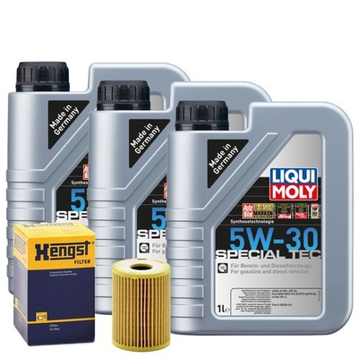 Motoröl 5W30 LIQUI MOLY Leichtlauf Special Tec 3L+HENGST Ölfilter