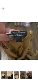 Agent Provocateur Soiree S Gold/Black Satin Lace Slip Gown V-Neck