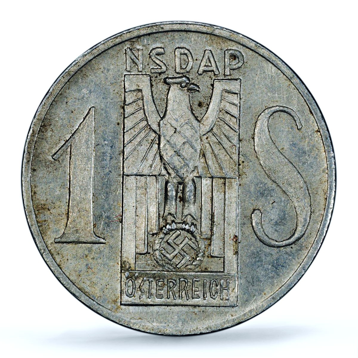Austria Germany Third Reich NSDAP Donations 1 Schilling MS 63 PCGS