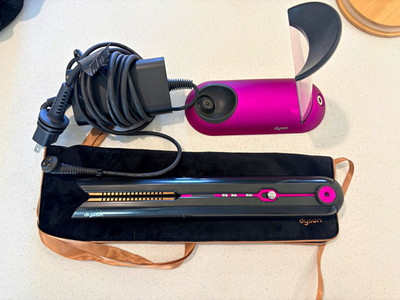 Dyson Corrale cordless Flat Iron Straightener Black/Pink w/ dock and travel case