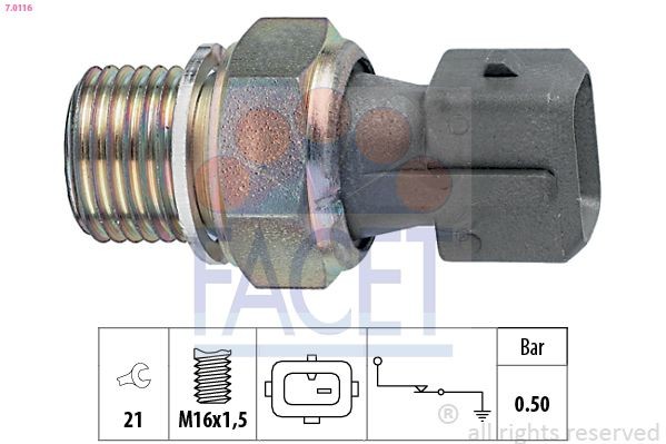 Facet ÖLdruckschalter 7.0116 FüR Peugeot Renault Suzuki-image