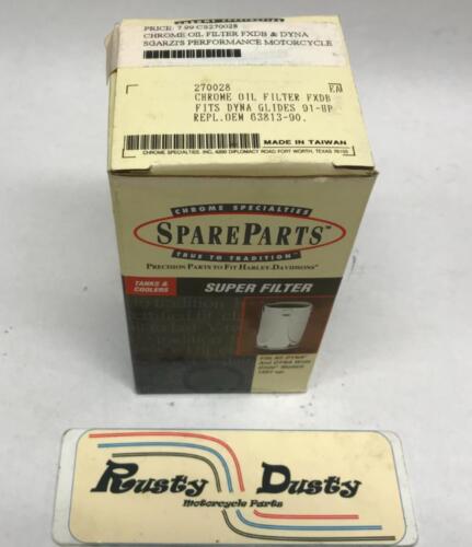 Harley Chrome Specialties 63813-90 Chrome Oil Filter FXDB Dyna Glides 91-UP