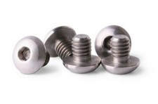 M4x5 Titanium Screws Button Head 4 pieces 6AL4V Aerospace Grade - M4x5 Bolts