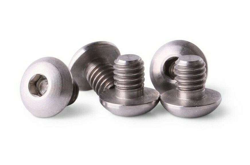 ACER RACING M4x5 Titanium Screws Button Head 4 pieces 6AL4V Aerospace Grade - M4x5 Bolts