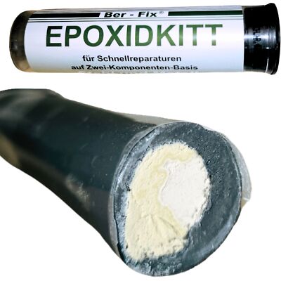 Ber-Fix 56g Epoxidkitt 2K Knetmetall Hitzebeständig bis 300°C Lochkleber Metall