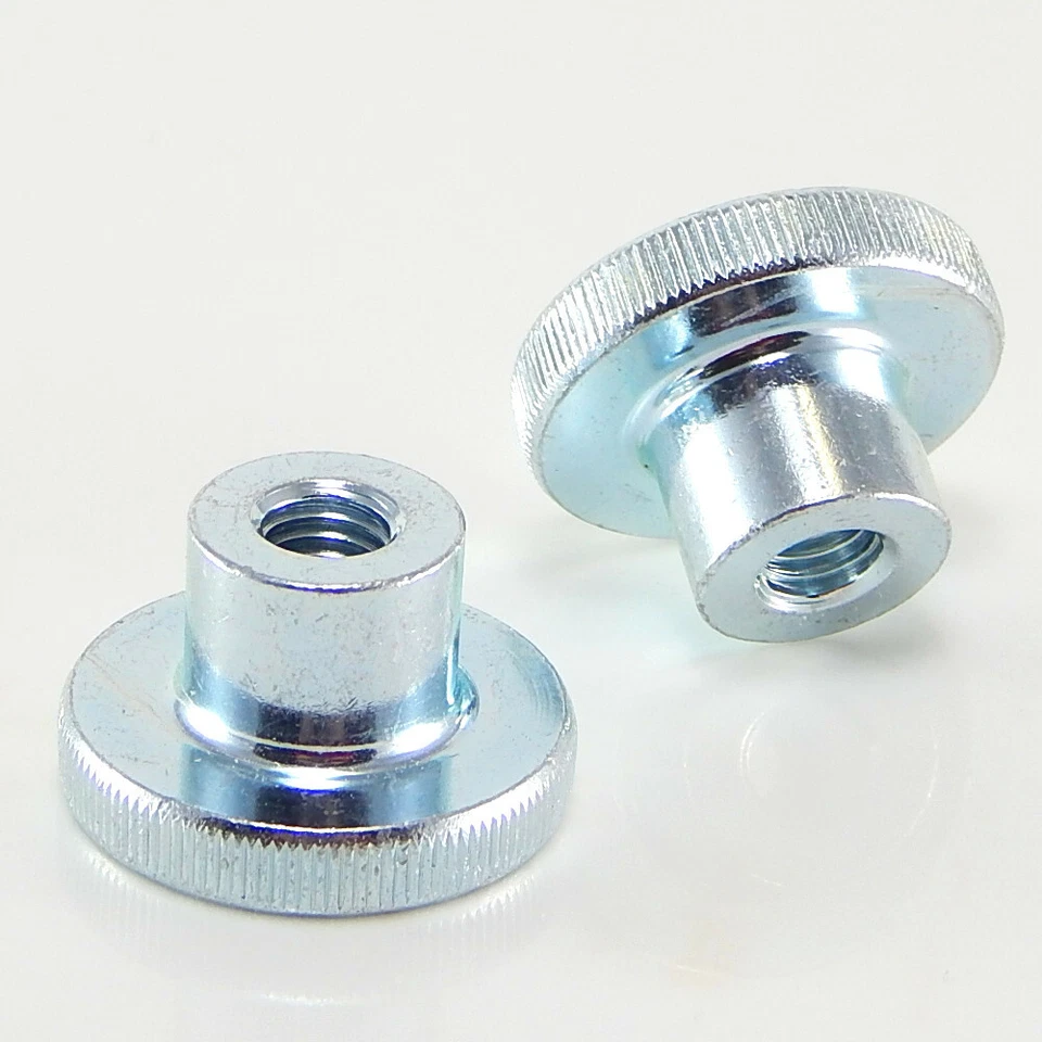 Rundmutter Rändelmutter hohe Form Raendelmuttern  verzinkt M4 - M8 DIN466 - Bild 3 von 4