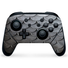 Nintendo Switch Pro Controller Skin Decal Vinyl Wrap - Metal Mermaid Fish Scale