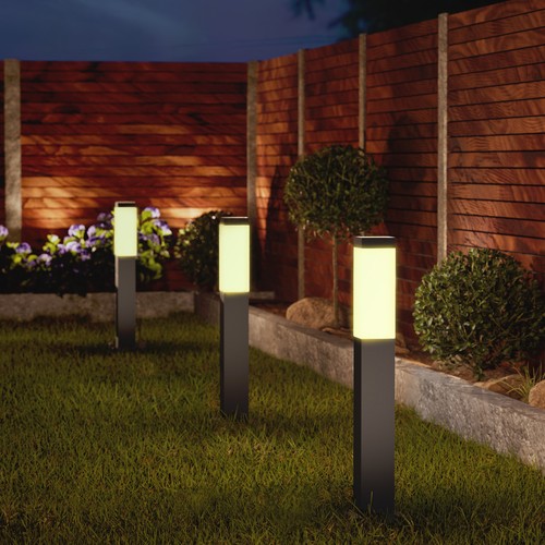 DRADO Design Poller Wegeleuchte für Außen IP44 mit E14 LED warmweiß Außenleuchte - Bild 3 von 7