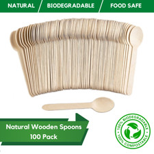 Wooden Spoons Biodegradable Disposable Wooden Spoons Compostable Cutlery