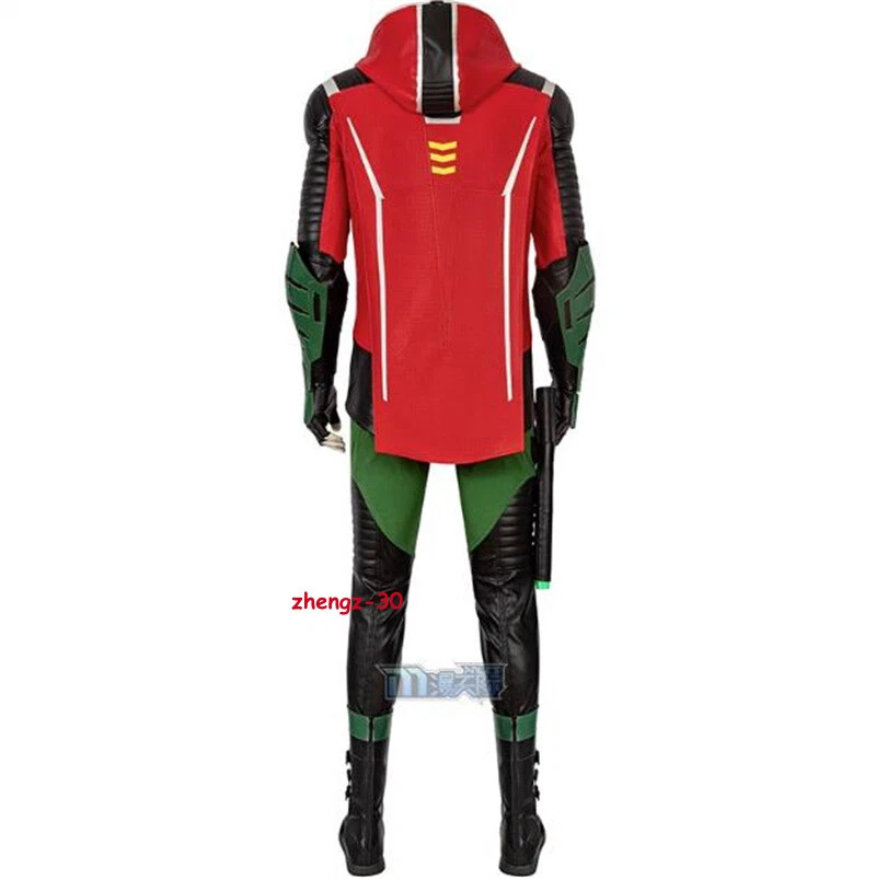 Batman: Gotham Knight Robin Cosplay Costume Full Set Accessories Halloween Suit - Image 3 of 4