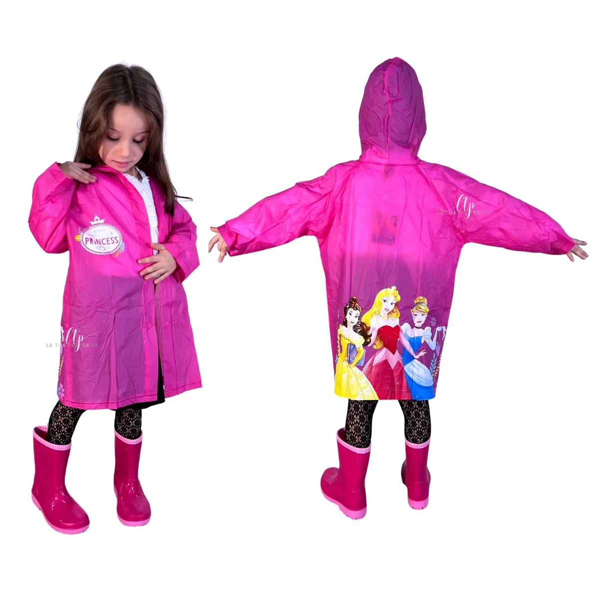Playshoes Poncho antipioggia pieghevole, Giacca antipioggia impermeabile Unisex - Bambini e ragazzi, bacca, S