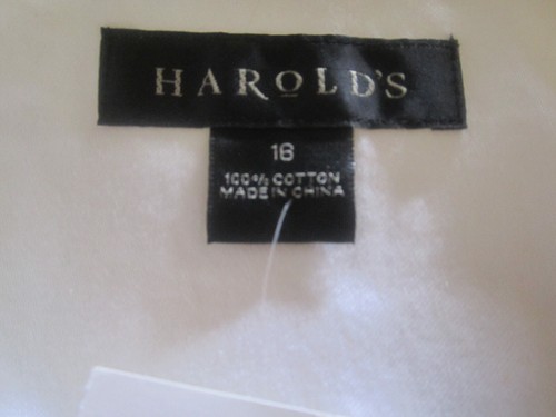 NWT Harolds Womens White Cotton Unlined Blazer Jacket 16 - Picture 12 of 13