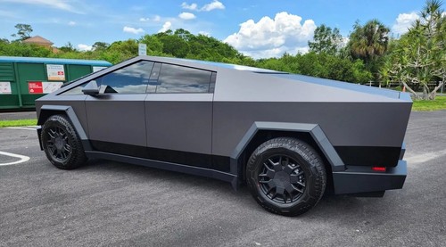 Cybertruck DIY PPF Paint Protection Film Wrap Color Change Satin Lead Ink Gray - Picture 3 of 10