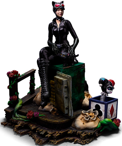 Dc Batman Catwoman Gotham City Sirens 1/10 Deluxe Iron Studios Sideshow
