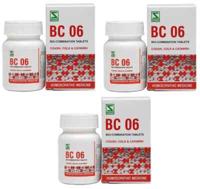 WSI Bio-Combination 06 | Cough, Cold & Catarrh Relief | 5Y Exp | Pack Of 3