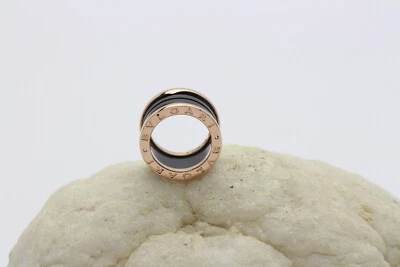 Bvlgari B. Zero 1 4 Band Ring 18k Gelbgold & Keramik Gr. 49 ca. 9,6g - Bild 1 von 4