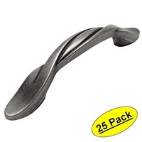 Cosmasâ® 9009wn Weathered Nickel Twist Cabinet Hardware Handle Pull - 3 Hole Ce on sale Cosmasâ® 9009wn Weathered Nickel Twist Cabinet Hardware Handle Pull - 3 Hole Ce on sale