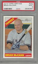 2015 Topps Heritage Brian McCann PSA 9