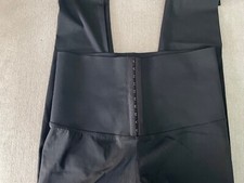 Hook  Eye Wide Waistband Sports Leggings - XL Size Fits 10/12