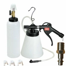 1L Air Brake Bleeder Kit Pneumatic Clutch Vacuum Hydraulic Fluid Fill Bottle Set