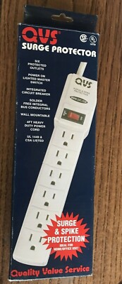 QVS - SP115-4R - 6 Outlets - Surge Protector with 4 ft. Cord